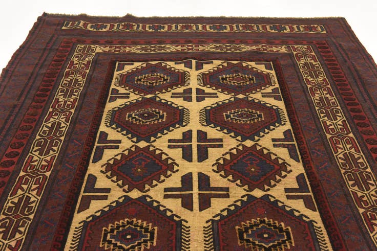 Detail image of 6' 2 x 8' 8 Hand Knotted Sumak Wool Rug