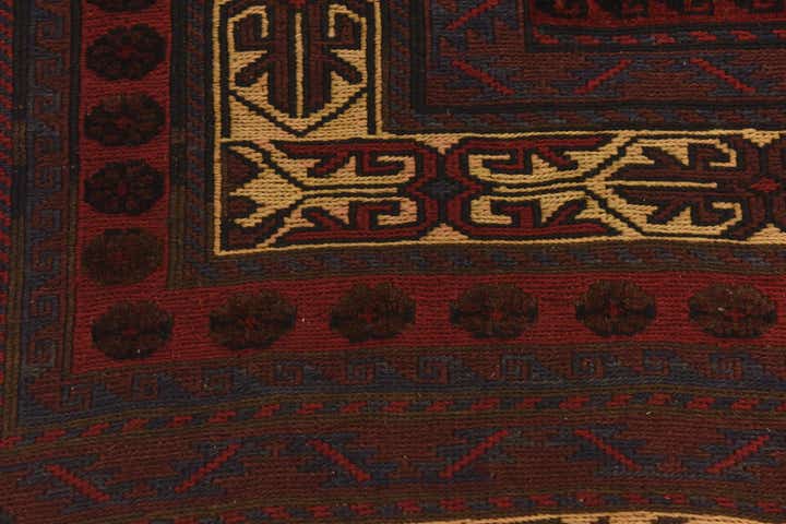 6' 2 x 8' 8 Hand Knotted Sumak Wool Rug