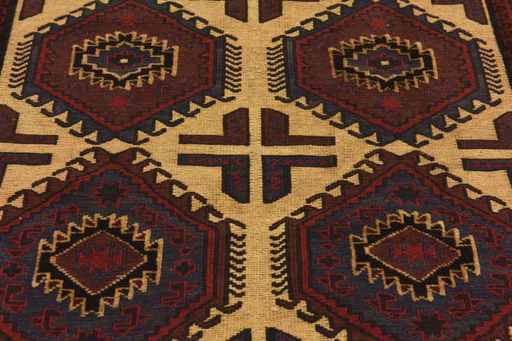 6' 2 x 8' 8 Hand Knotted Sumak Wool Rug