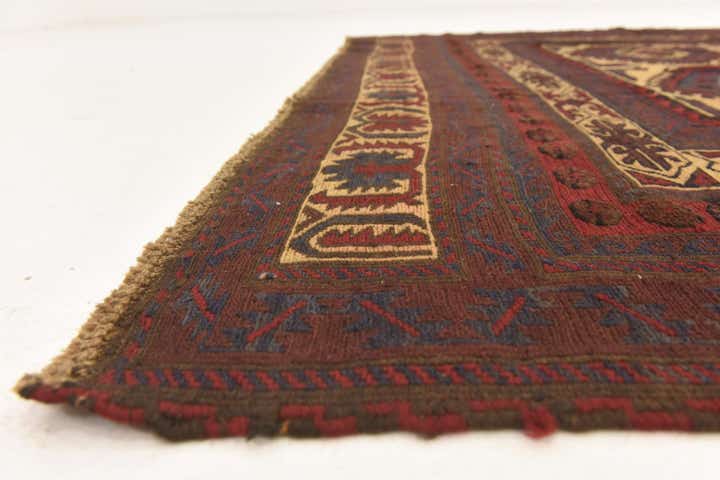 6' 2 x 8' 8 Hand Knotted Sumak Wool Rug