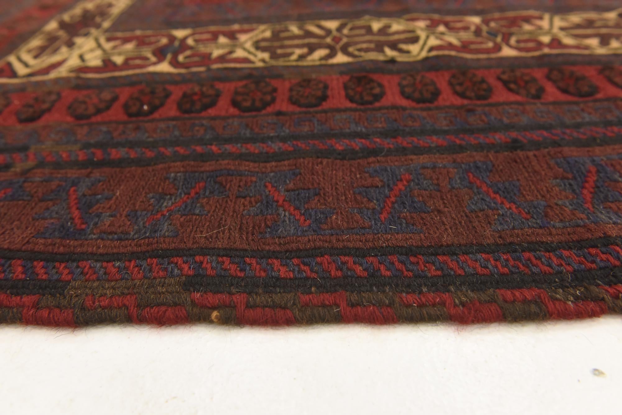6' 2 x 8' 8 Hand Knotted Sumak Wool Rug