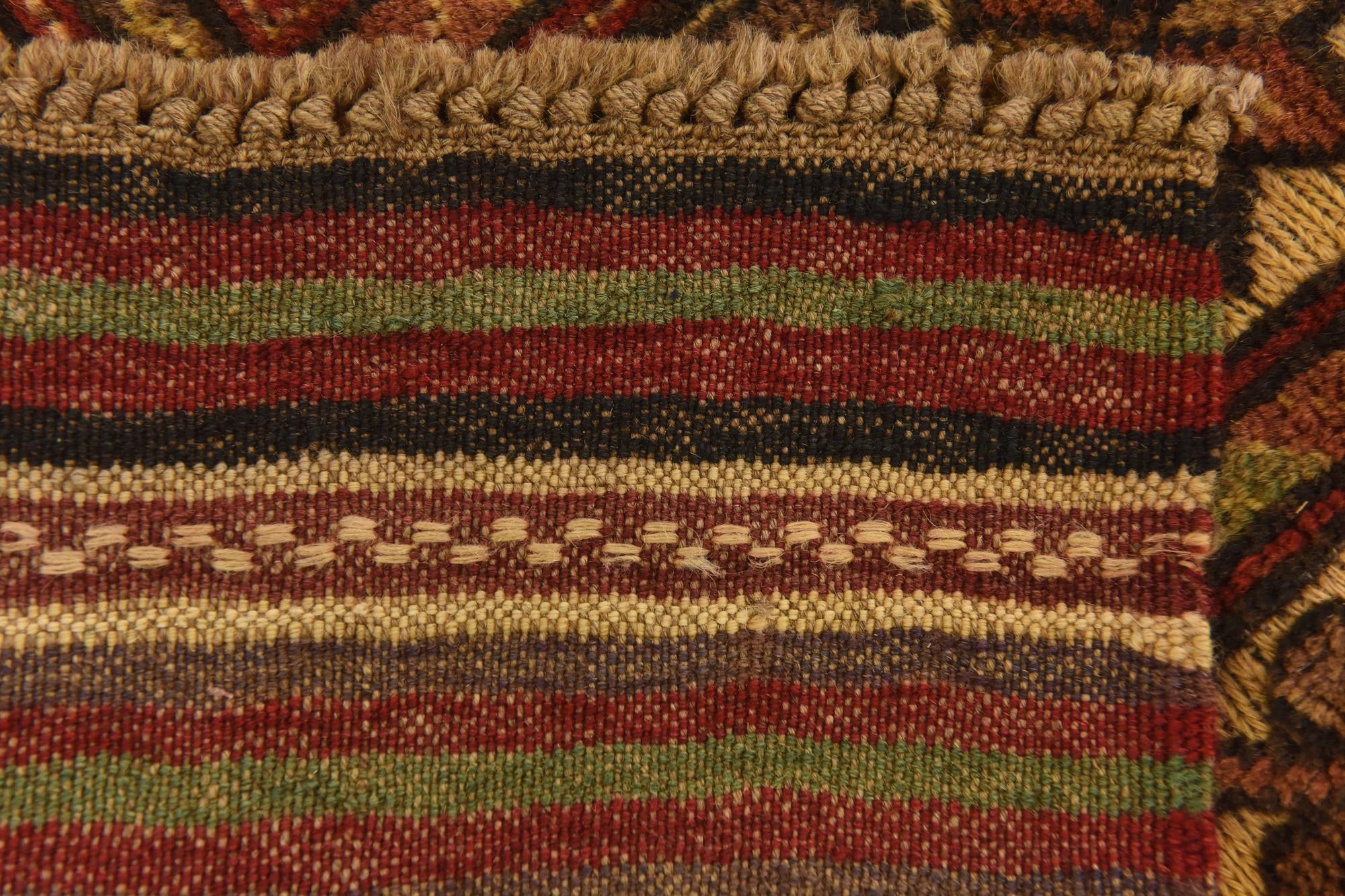 6' 1 x 9' 9 Hand Knotted Sumak Wool Rug
