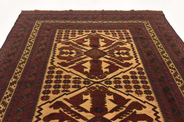 6' 5 x 9' Hand Knotted Sumak Wool Rug