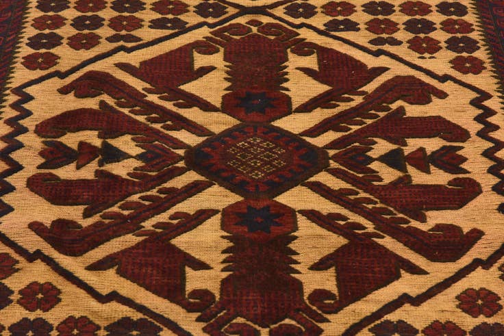 Detail image of 195cm x 275cm Hand Knotted Sumak Wool Rug