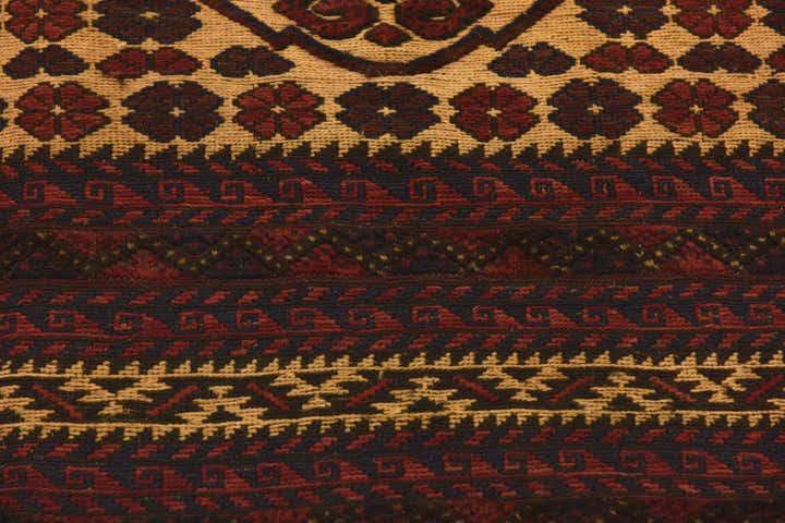 195cm x 275cm Hand Knotted Sumak Wool Rug