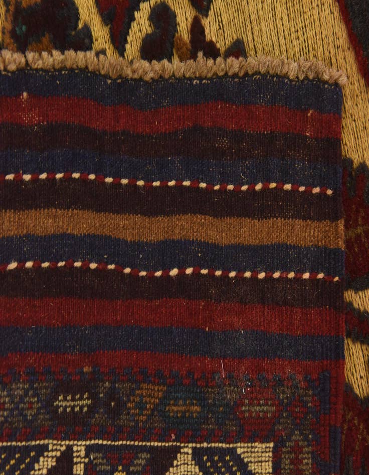 Detail image of 4' 2 x 6'  Hand Knotted Sumak Wool Rug