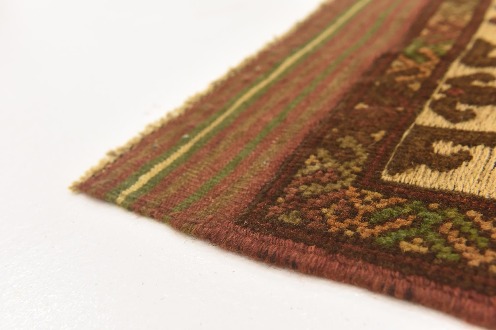 4' 2 x 5' 11 Hand Knotted Sumak Wool Rug