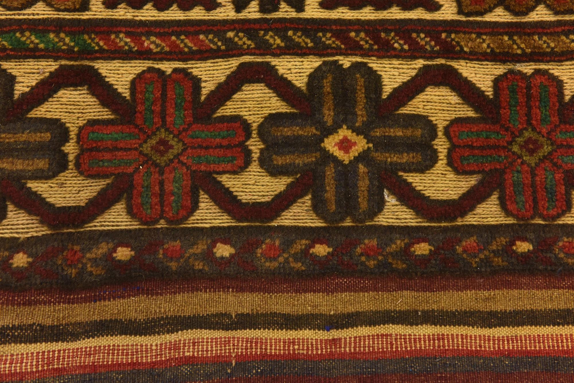 4' 2 x 5' 11 Hand Knotted Sumak Wool Rug