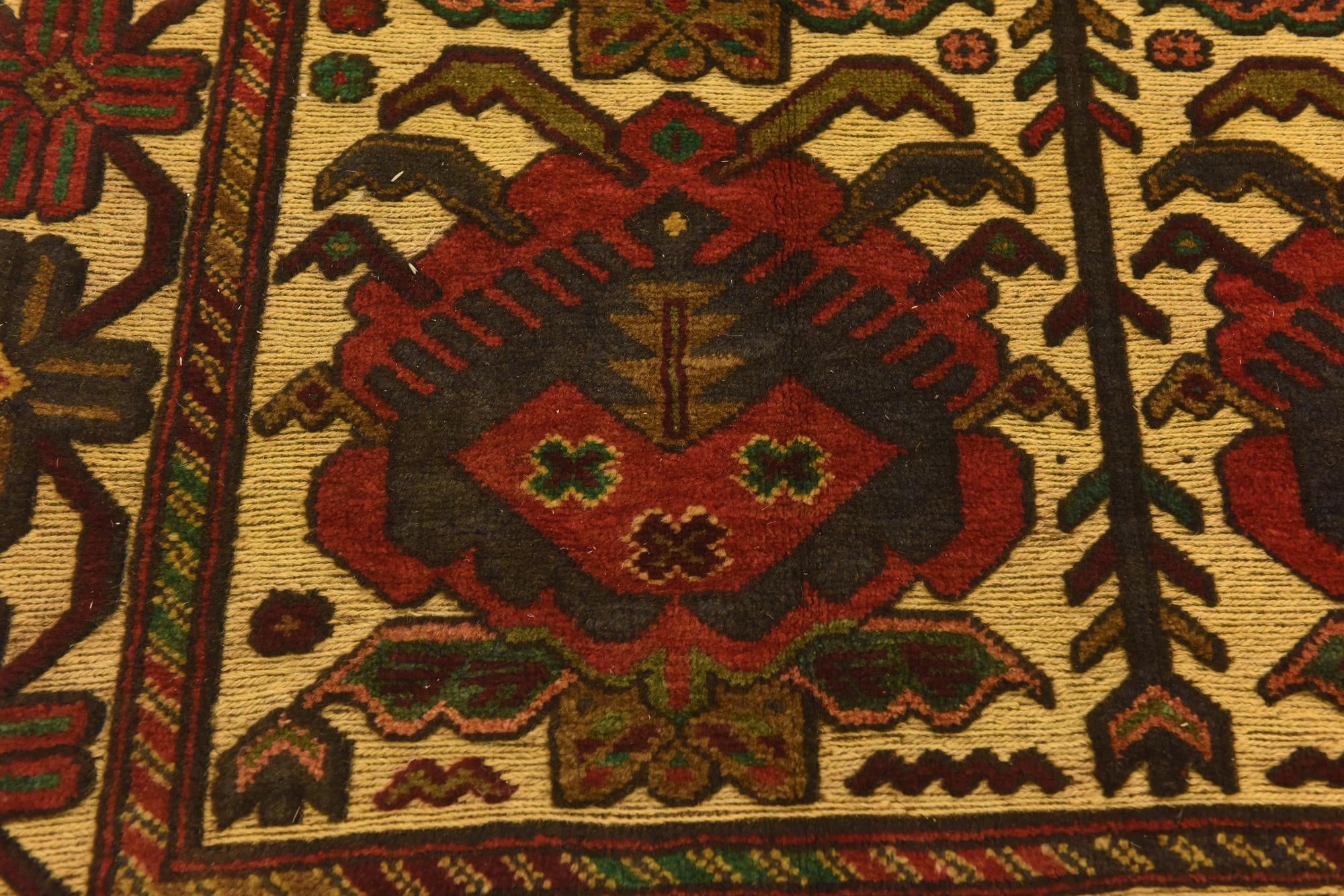 4' 2 x 5' 11 Hand Knotted Sumak Wool Rug