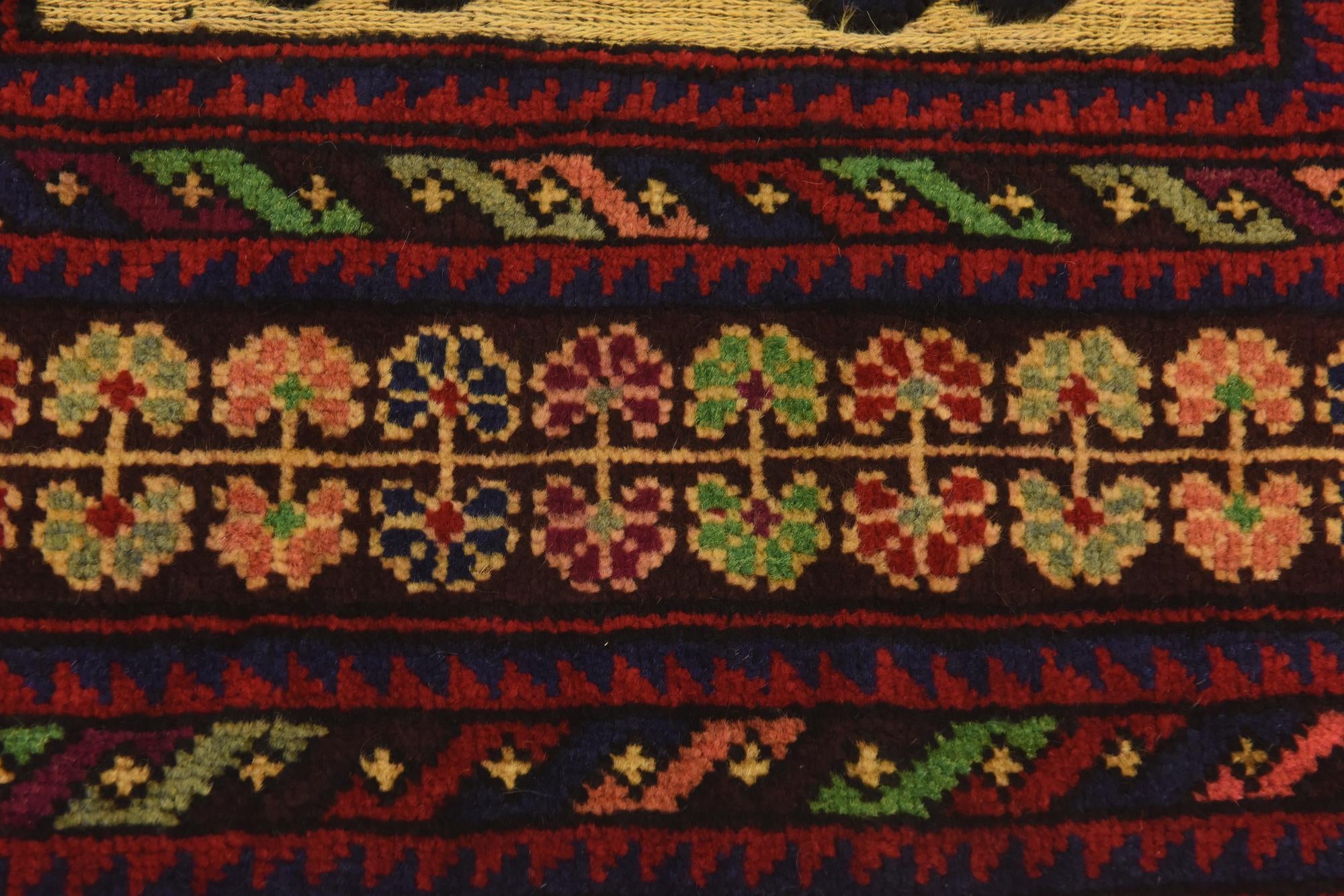 2' 10 x 4' 10 Hand Knotted Sumak Wool Rug