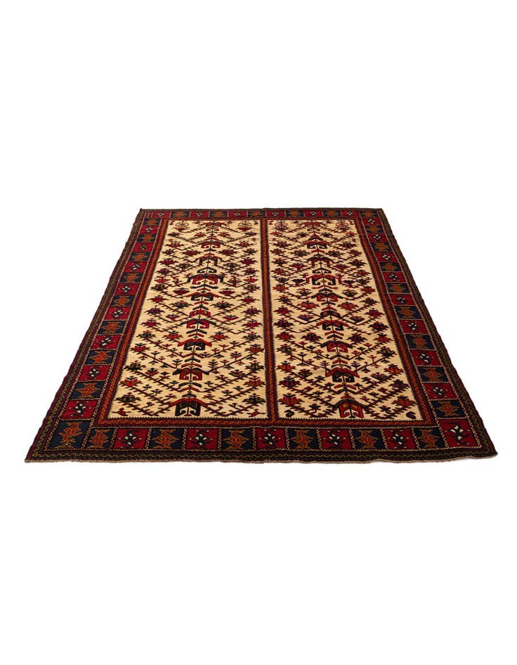 Detail image of 7' 1 x 9' 7 Hand Knotted Sumak Oriental Wool Rug