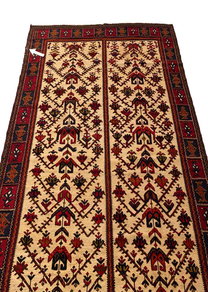 7' 1 x 9' 7 Hand Knotted Sumak Oriental Wool Rug
