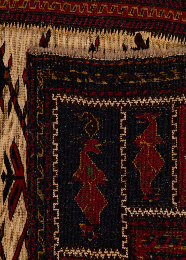 7' 1 x 9' 7 Hand Knotted Sumak Oriental Wool Rug