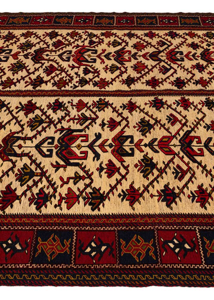 7' 1 x 9' 7 Hand Knotted Sumak Oriental Wool Rug