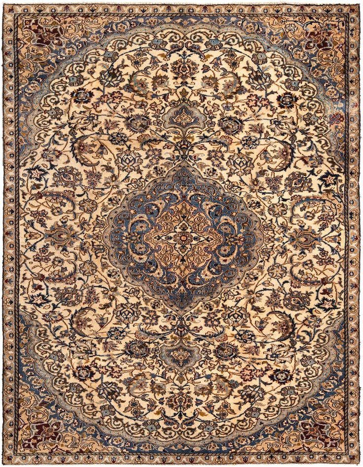Detail image of 5' 11 x 9' 3 Tabas Wool Rug