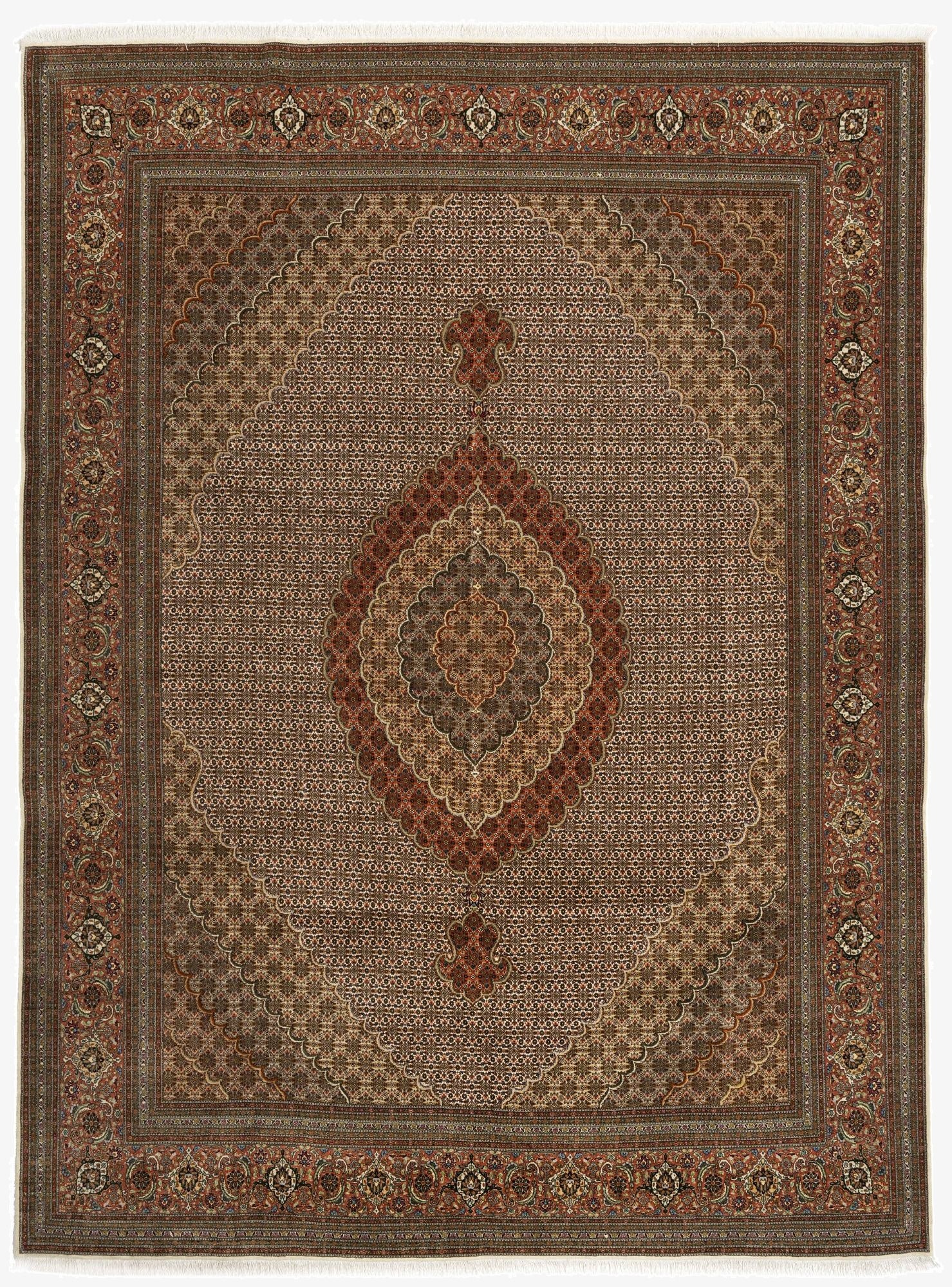 9' 10 x 12' 11 Tabriz Mahi Rug