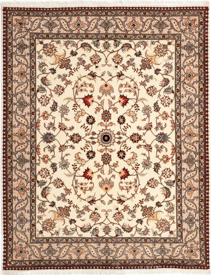 Detailansicht von 150cm x 190cm Tabriz Teppich