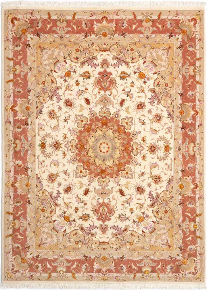5' x 6' 4 Tabriz Rug
