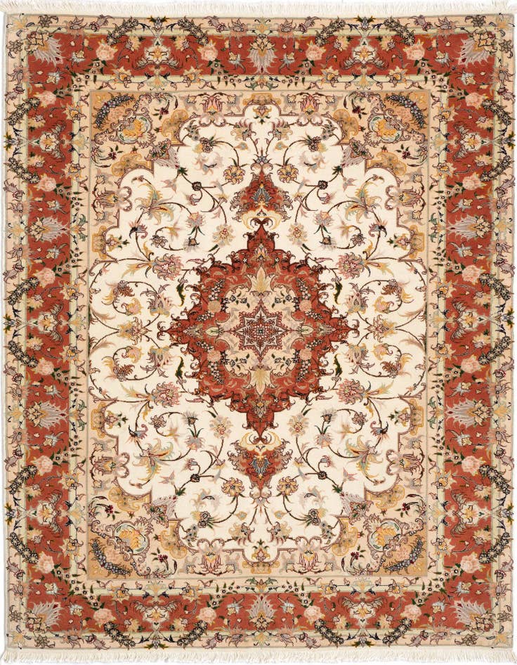 Detail image of 4' 10 x 6' 6 Tabriz Rug