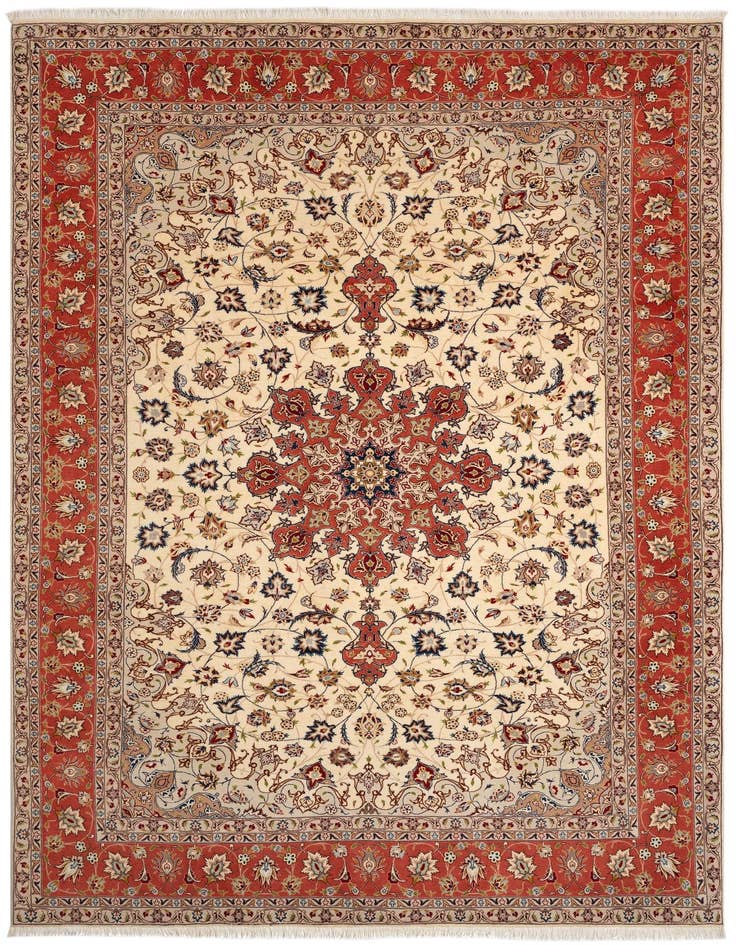 Detail image of 6' 8 x 10' Tabriz Rug