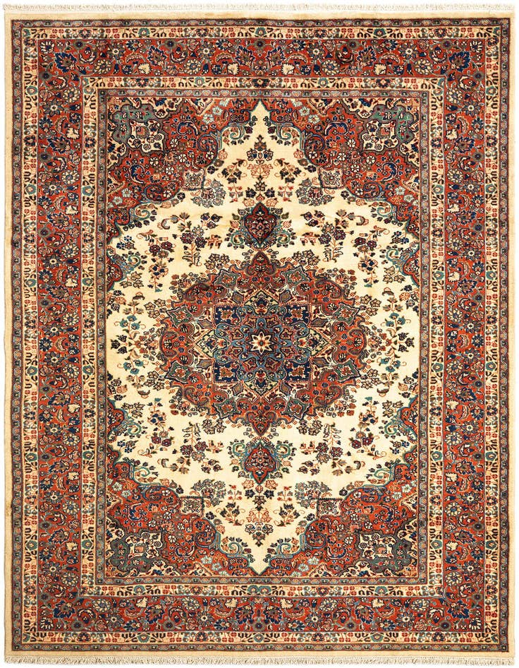 Detail image of 6' 6 x 9' 9 Tabriz Wool Rug