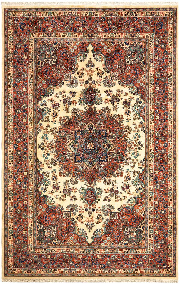 Detail image of 6' 6 x 9' 9 Tabriz Wool Rug