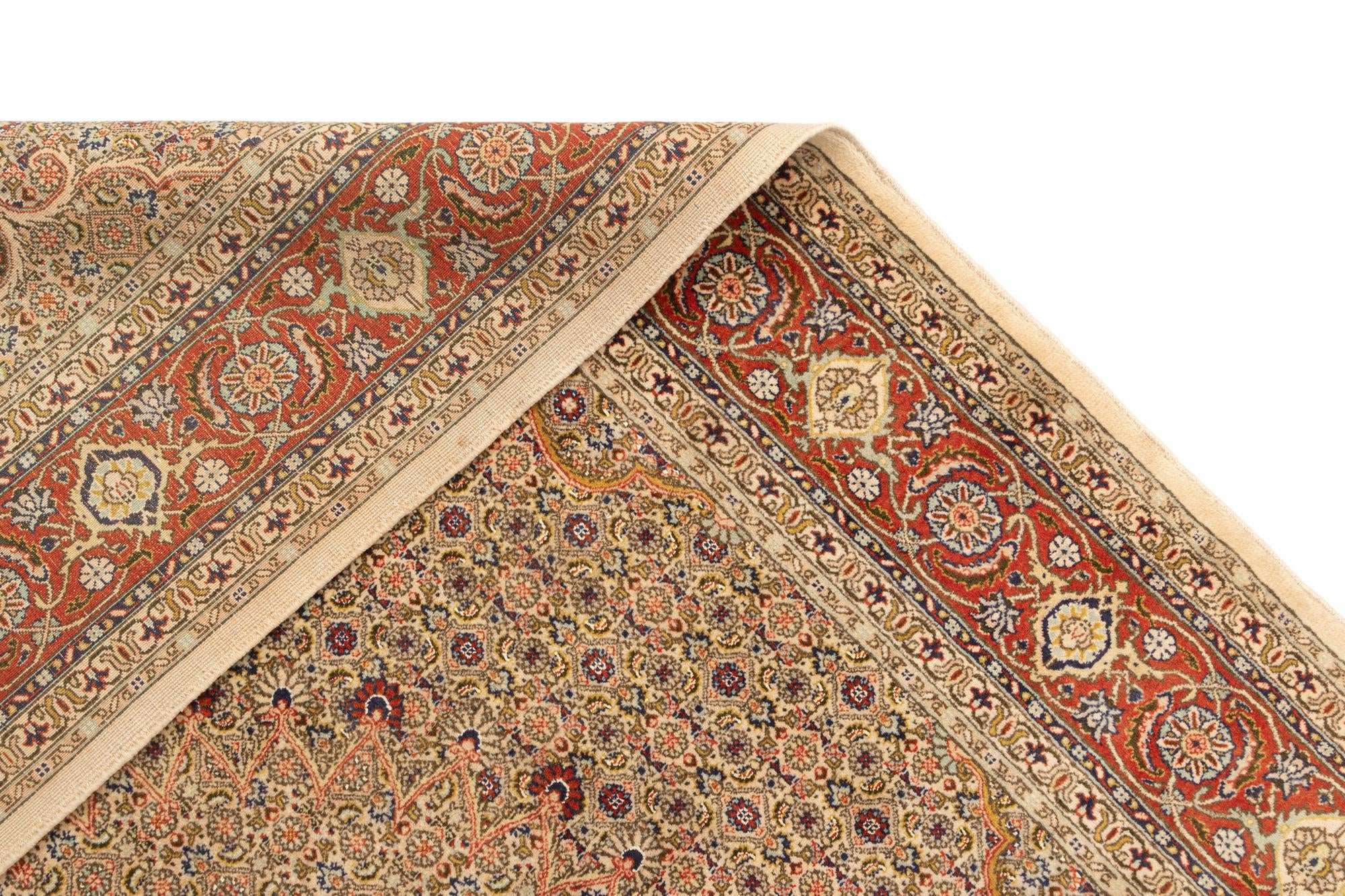 6' 6 x 9' 6 Tabriz Wool Rug