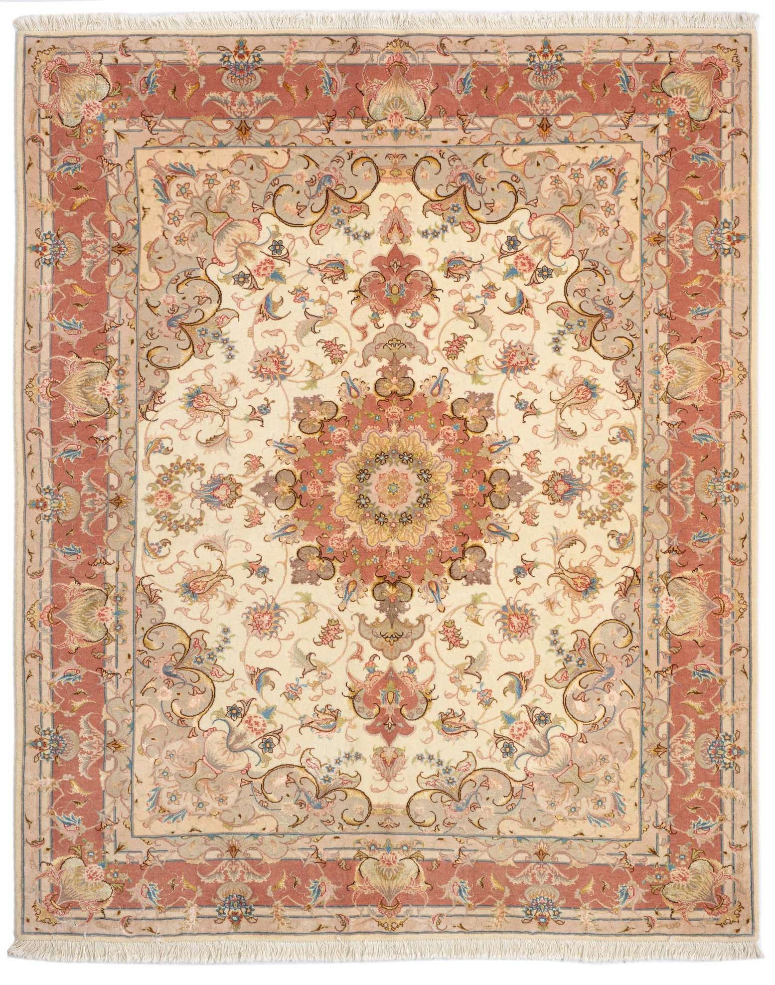 5' x 6' 4 Tabriz Rug