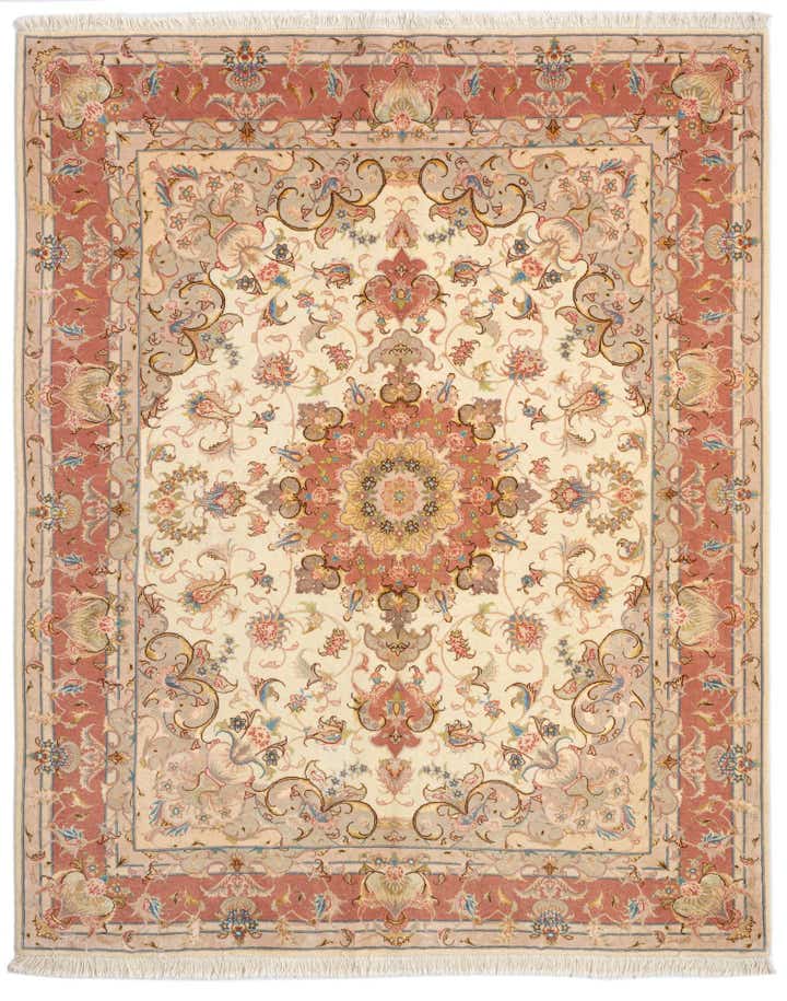 5' x 6' 4 Tabriz Rug