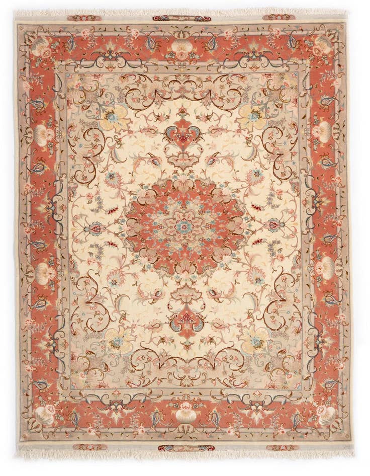 Detail image of 4' 10 x 7' Tabriz Rug