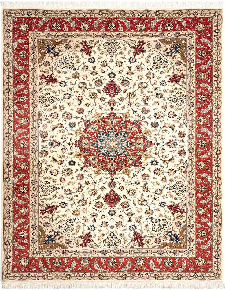 Detail image of 6' 10 x 9' 9 Tabriz Rug