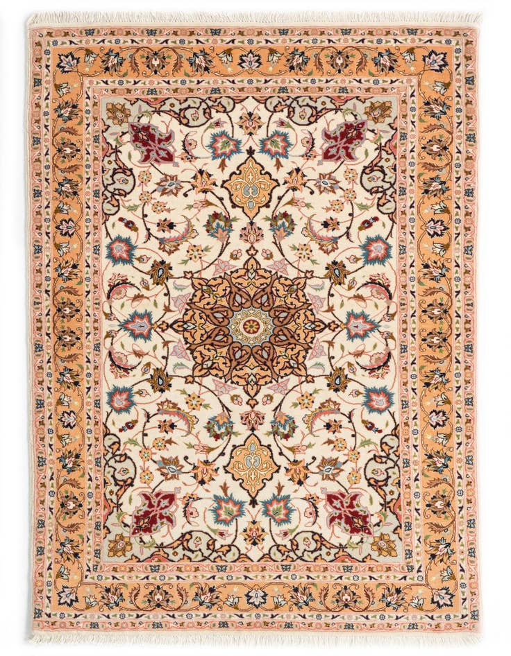 Detail image of 3' 5 x 5' Tabriz Rug