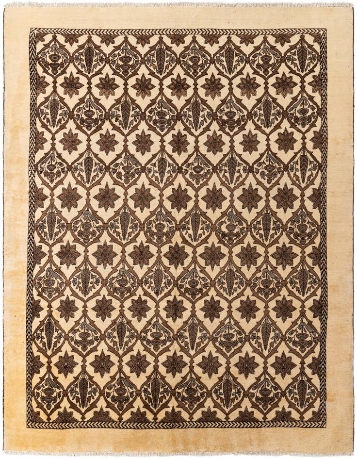 Detail image of 8' 8 x 11' 4 Hand Knotted Tabriz Persian Wool Rug