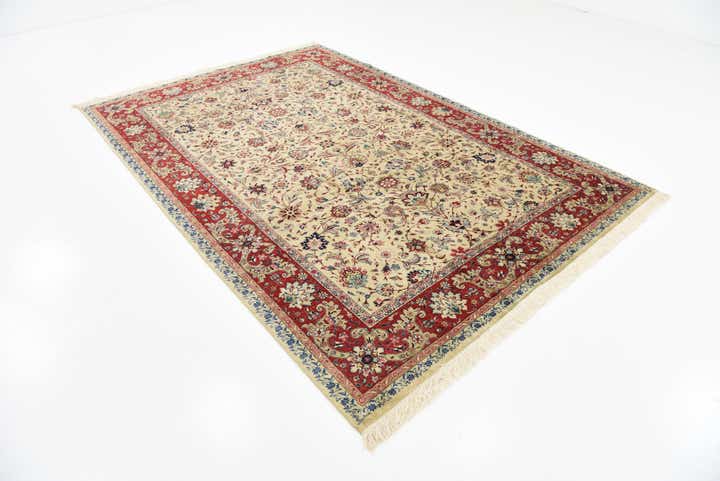 6' 5 x 9' 8 Hand Knotted Tabriz Persian Wool Rug