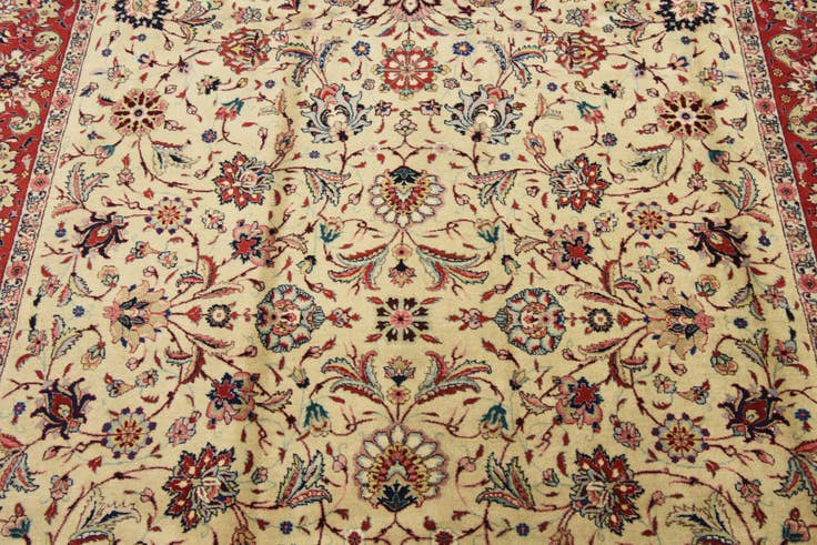 Detail image of 6' 5 x 9' 8 Hand Knotted Tabriz Persian Wool Rug