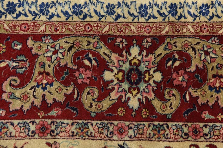 Detail image of 6' 5 x 9' 8 Hand Knotted Tabriz Persian Wool Rug