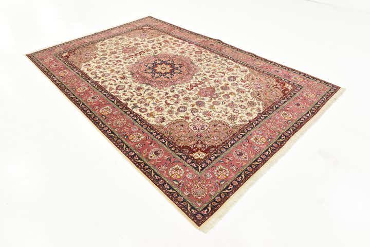 6' 6 x 10' Hand Knotted Tabriz Persian Rug