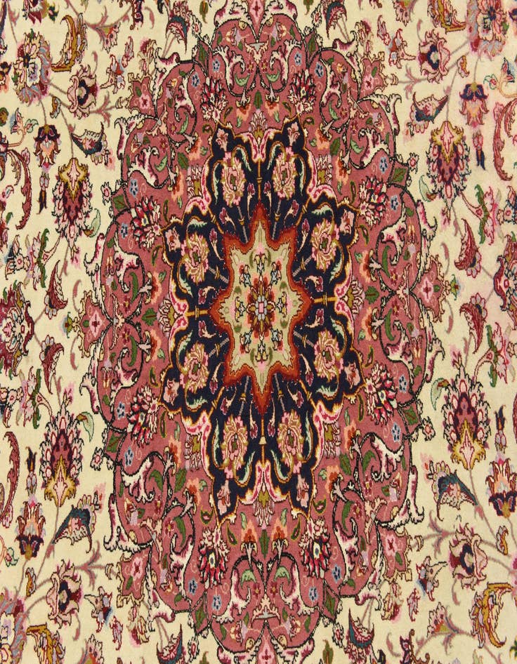 Detail image of 6' 6 x 10' Hand Knotted Tabriz Persian Rug