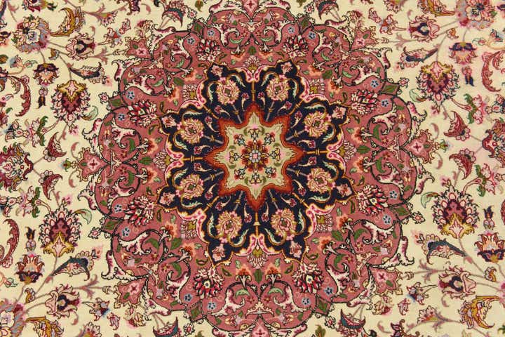 6' 6 x 10' Hand Knotted Tabriz Persian Rug