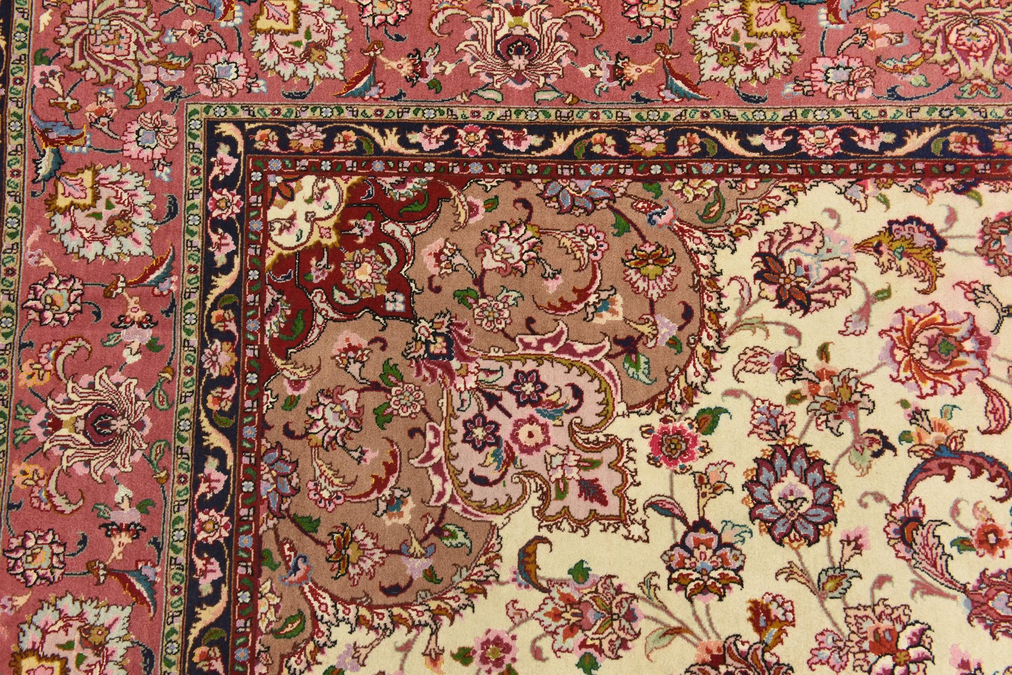 6' 6 x 10' Hand Knotted Tabriz Persian Rug