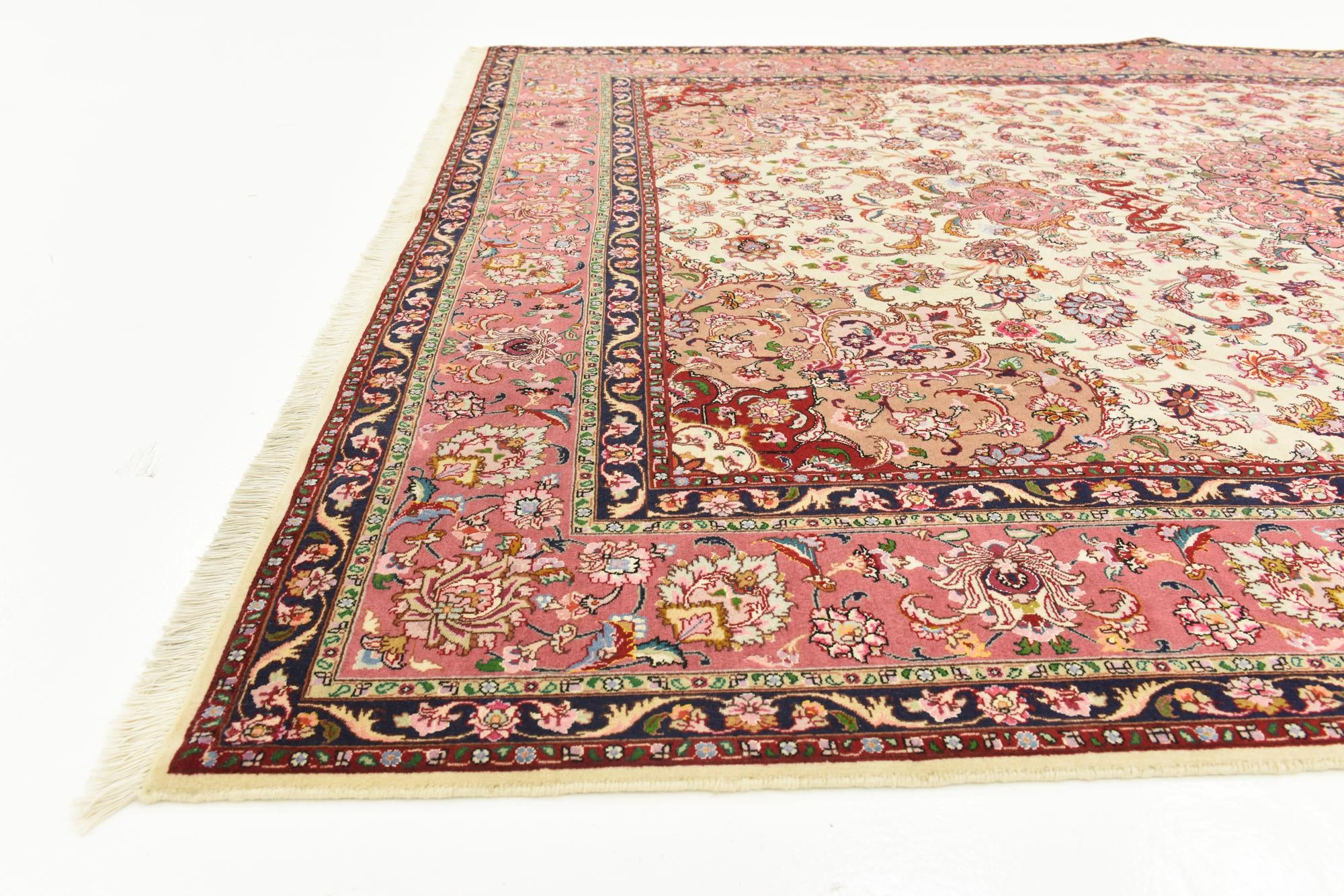 6' 6 x 10' Hand Knotted Tabriz Persian Rug