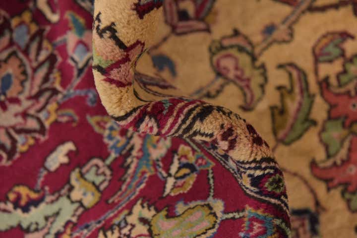 9' 3 x 12' 4 Hand Knotted Tabriz Persian Wool Rug