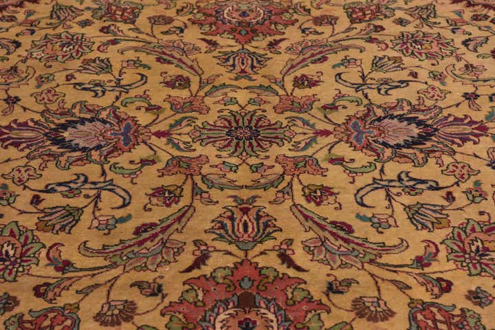 9' 3 x 12' 4 Hand Knotted Tabriz Persian Wool Rug