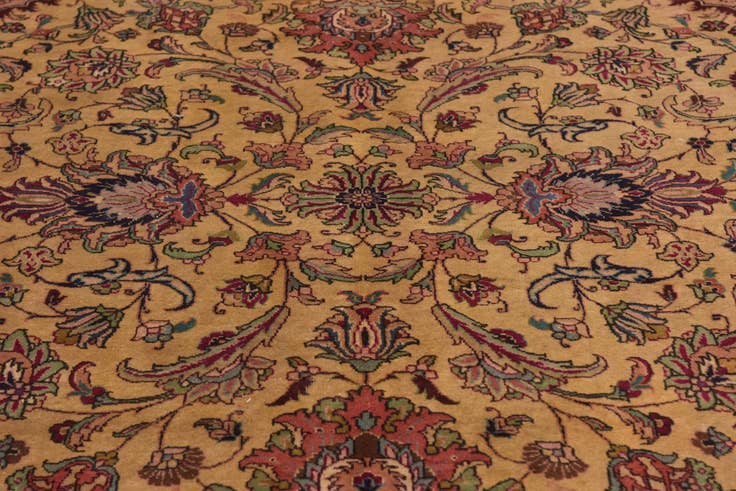 Detail image of 9' 3 x 12' 4 Hand Knotted Tabriz Persian Wool Rug
