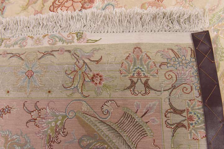8' x 11' 6 Hand Knotted Tabriz Persian Rug