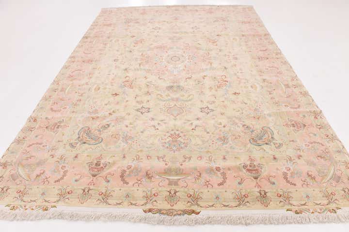 8' x 11' 6 Hand Knotted Tabriz Persian Rug