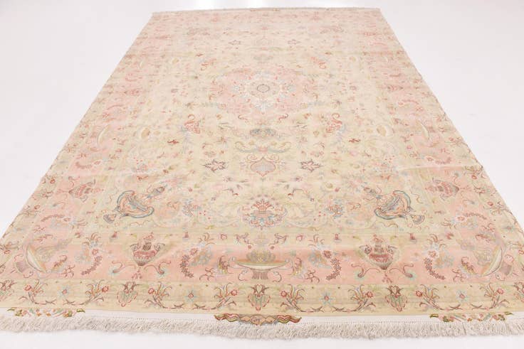 Detail image of 8' x 11' 6 Hand Knotted Tabriz Persian Rug