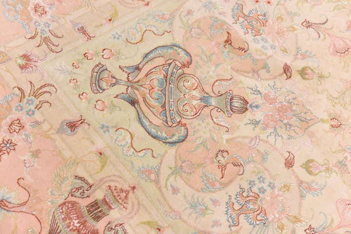 8' x 11' 6 Hand Knotted Tabriz Persian Rug