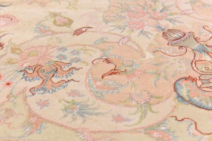8' x 11' 6 Hand Knotted Tabriz Persian Rug