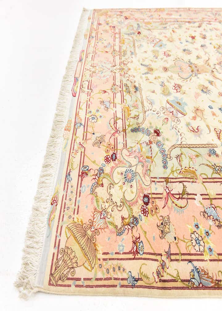 6' 6 x 10' Hand Knotted Tabriz Persian Rug